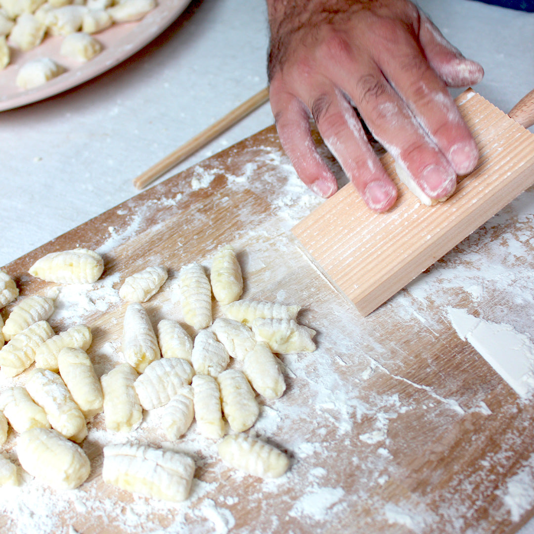 Tablette strillée à gnocchis
