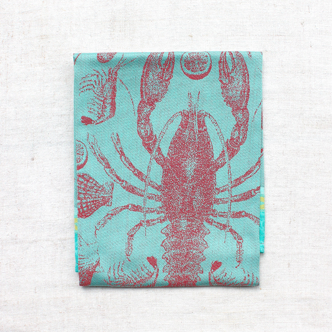 Torchon 100% coton à motifs colorés