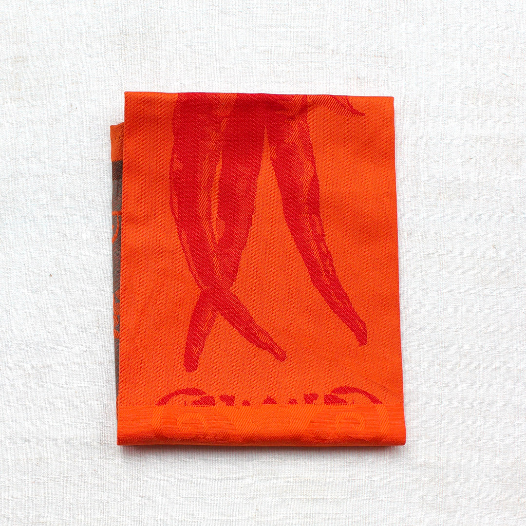 Torchon 100% coton à motifs colorés