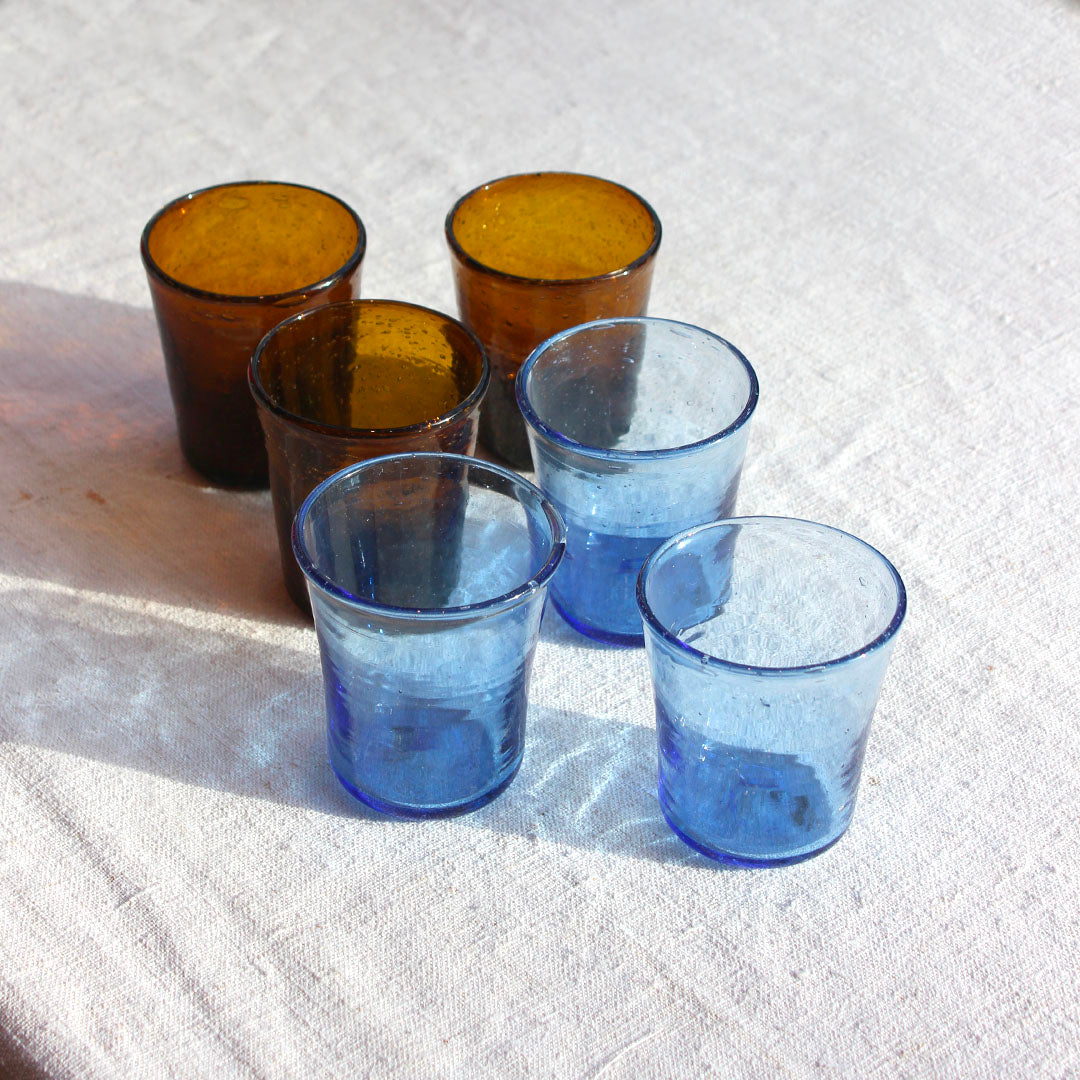 Verre à eau bullé