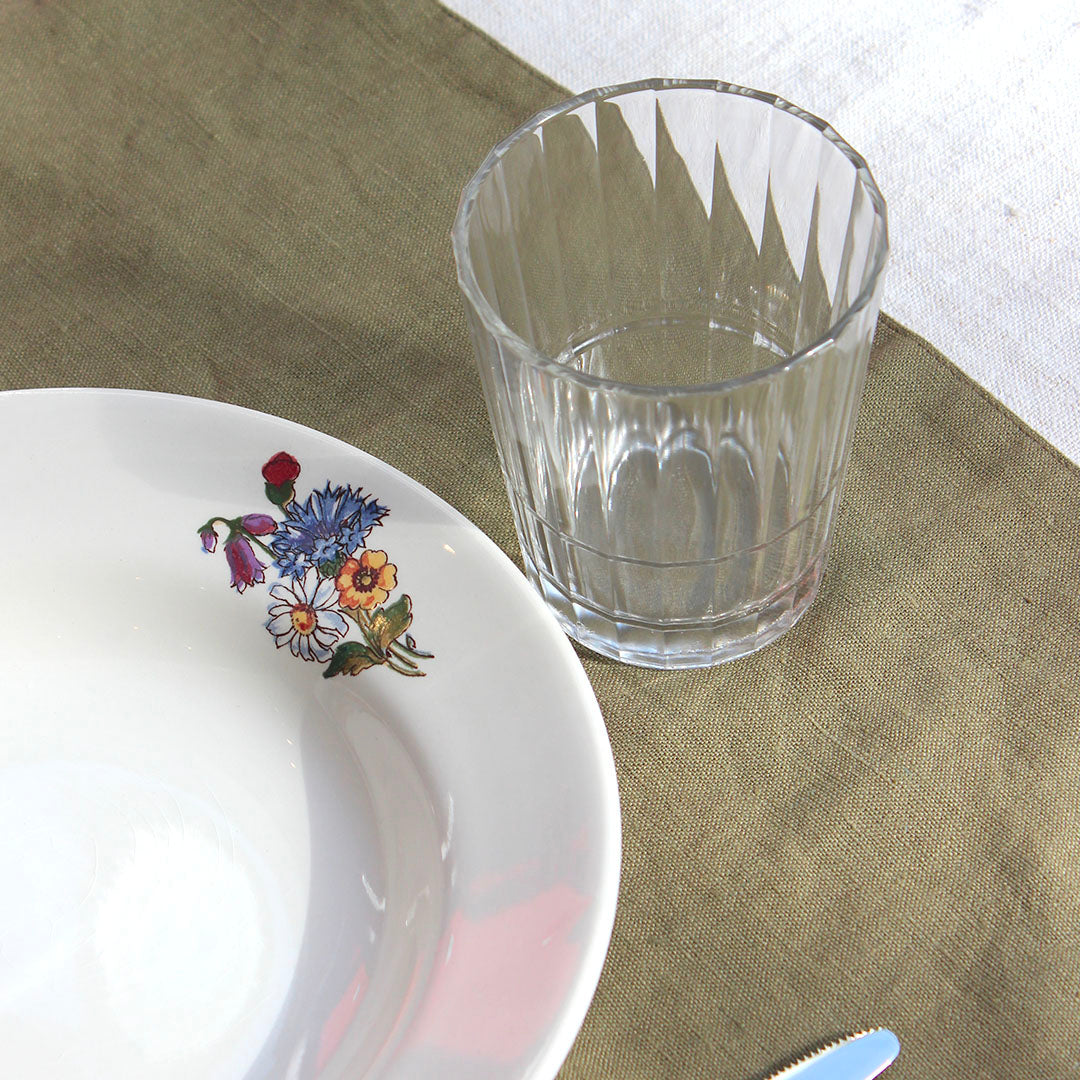 Verre strié gobelet empilable