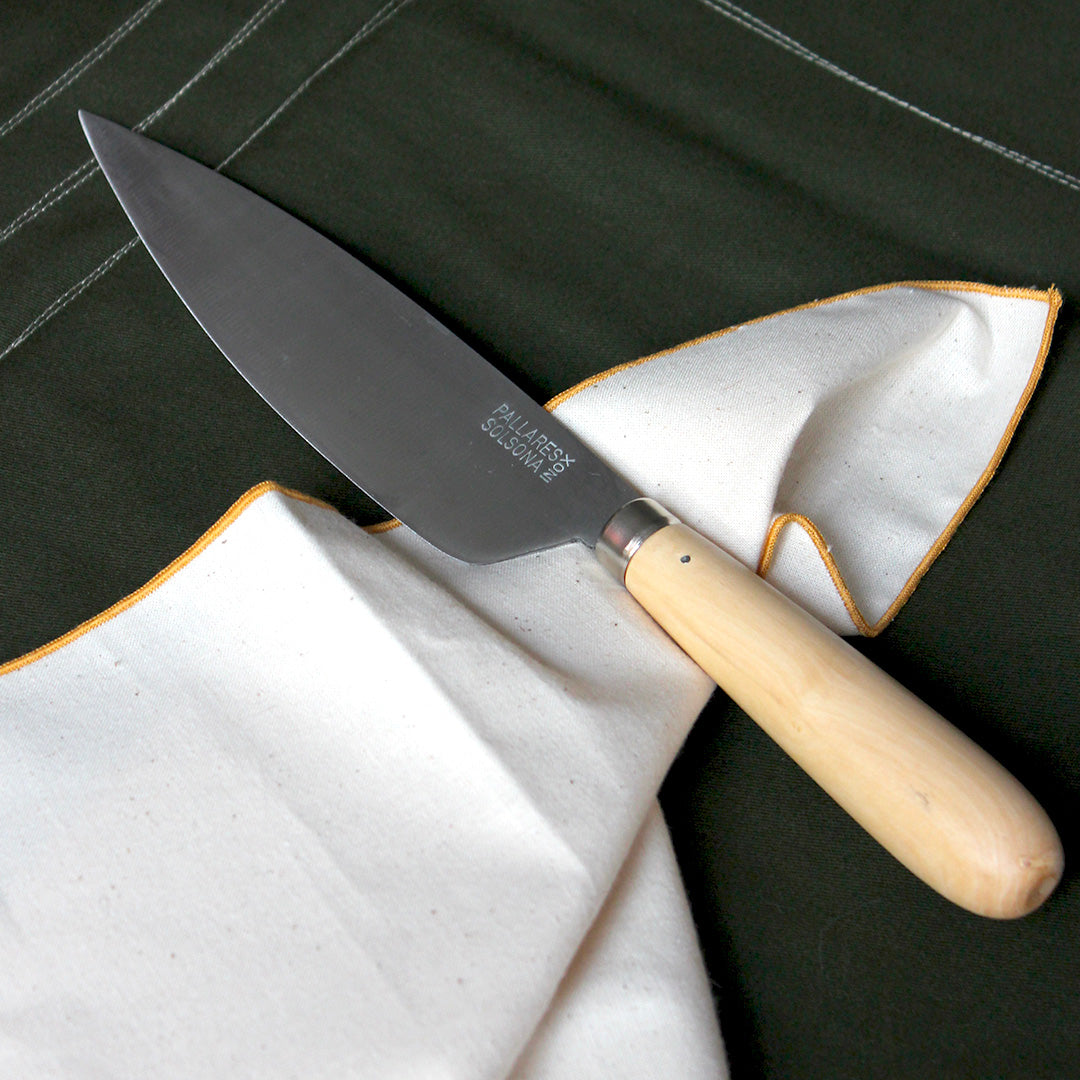 Grand couteau utilitaire espagnol en inox manche en buis