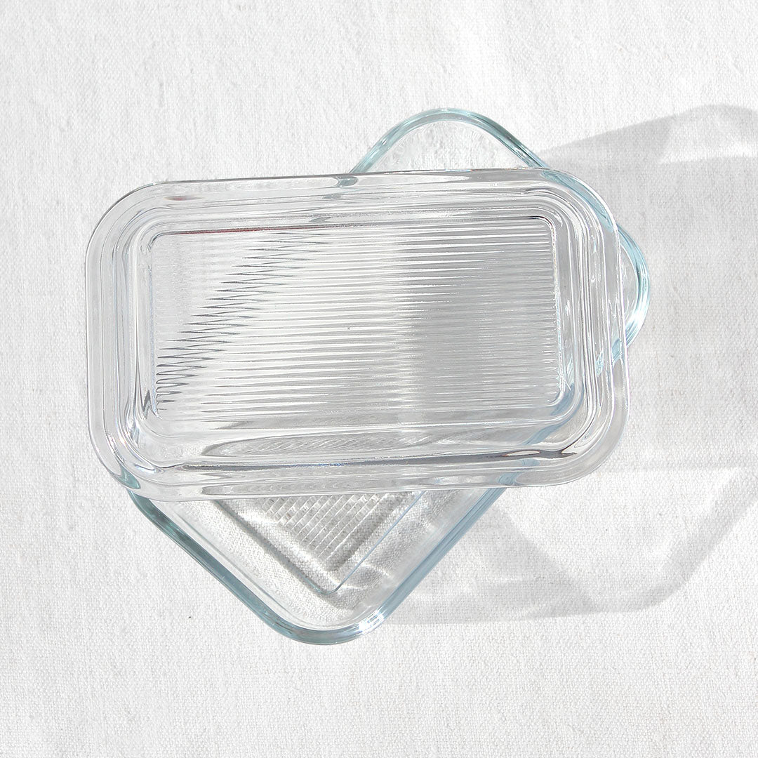 Beurrier en verre directoire