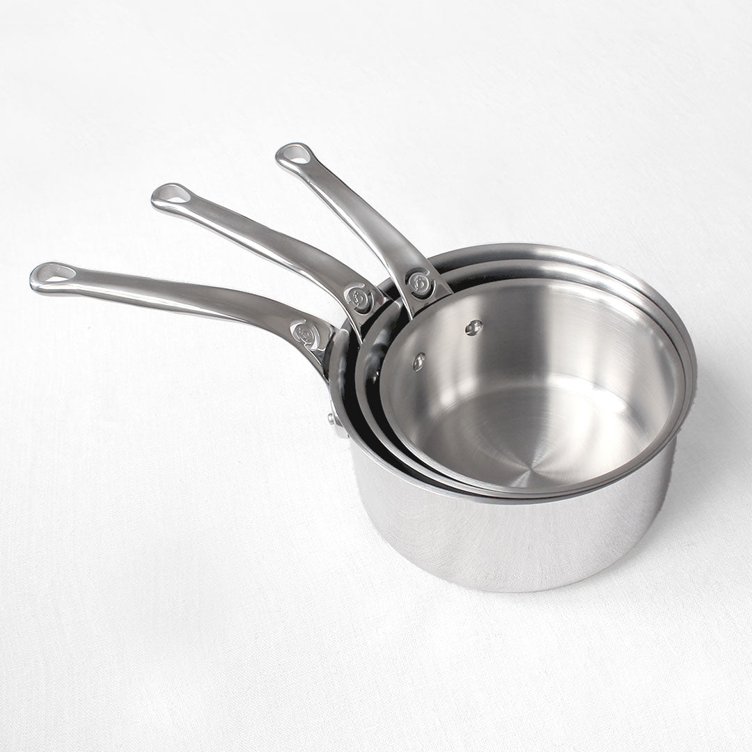 Casseroles à queue en inox