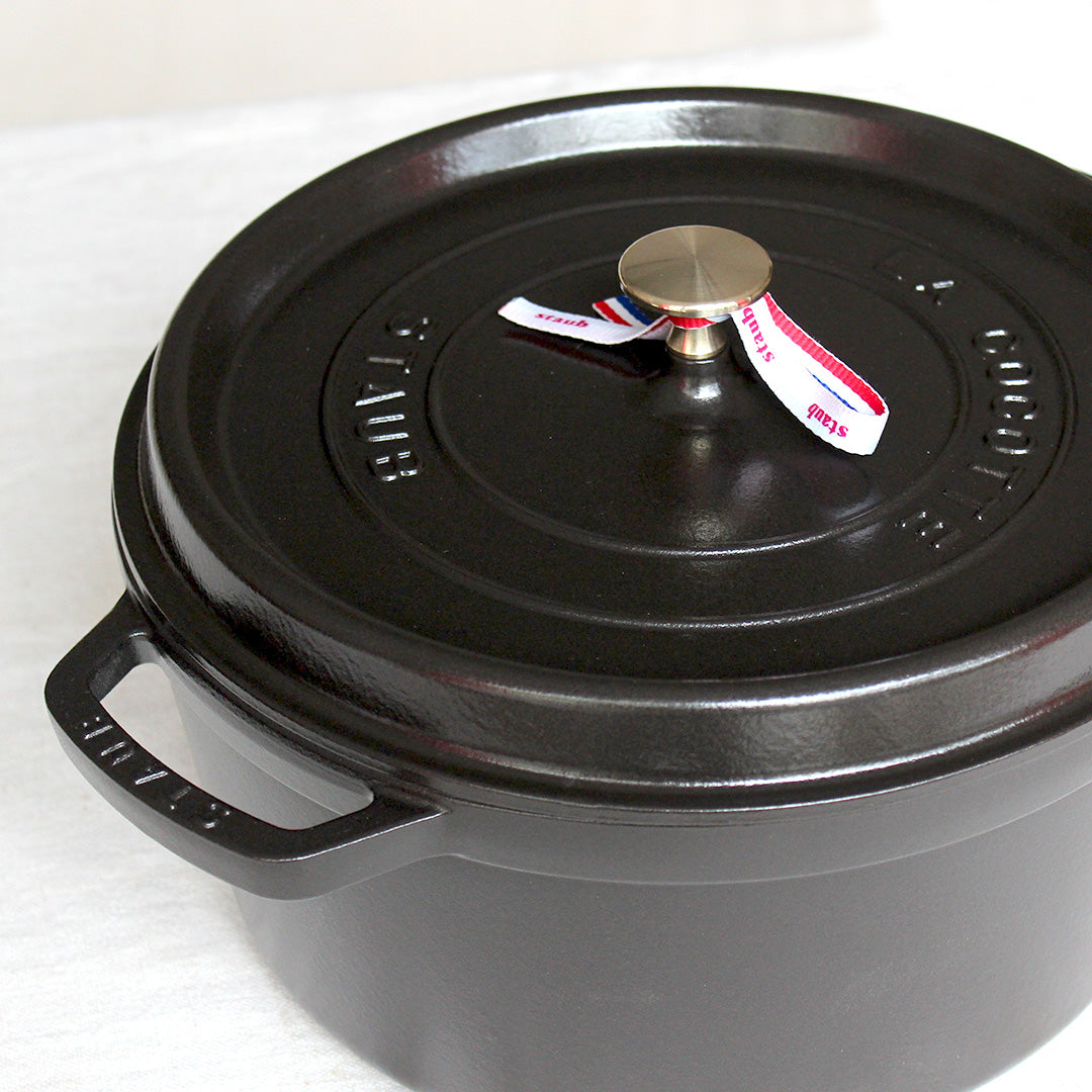 Cocotte ronde en fonte noire