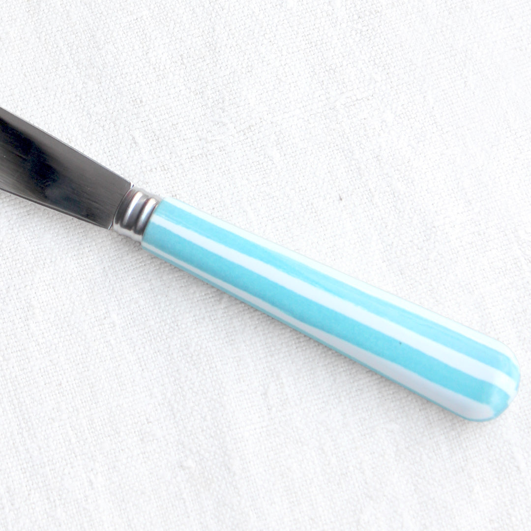 Couteau à fromage manche à rayures