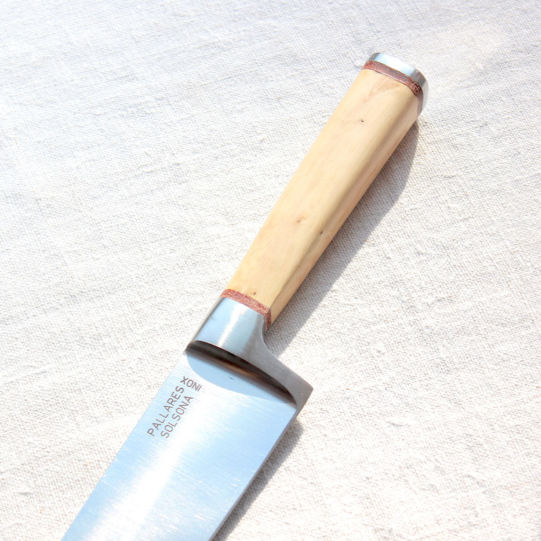 Couteau de chef avec manche en buis