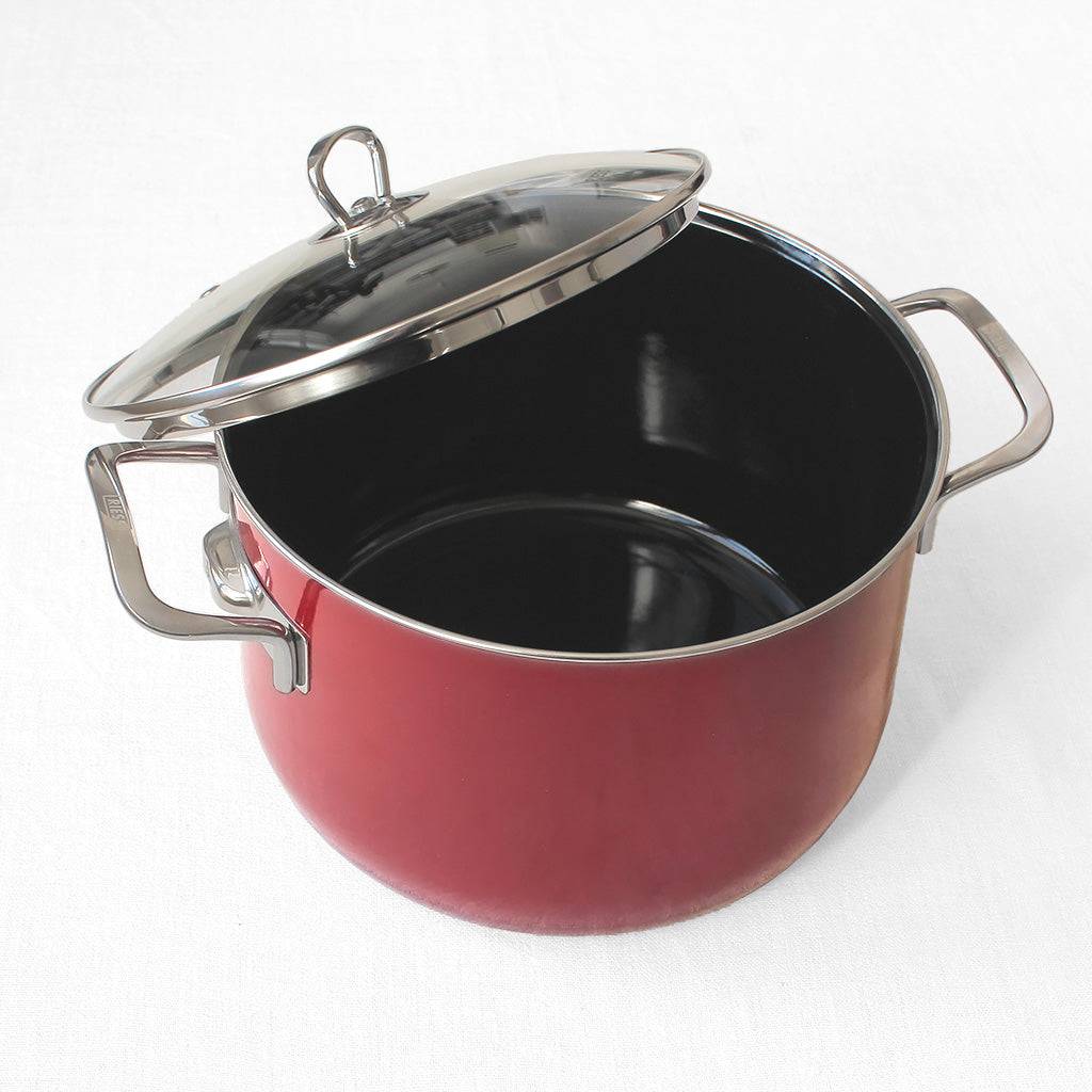 Grande marmite en acier émaillé