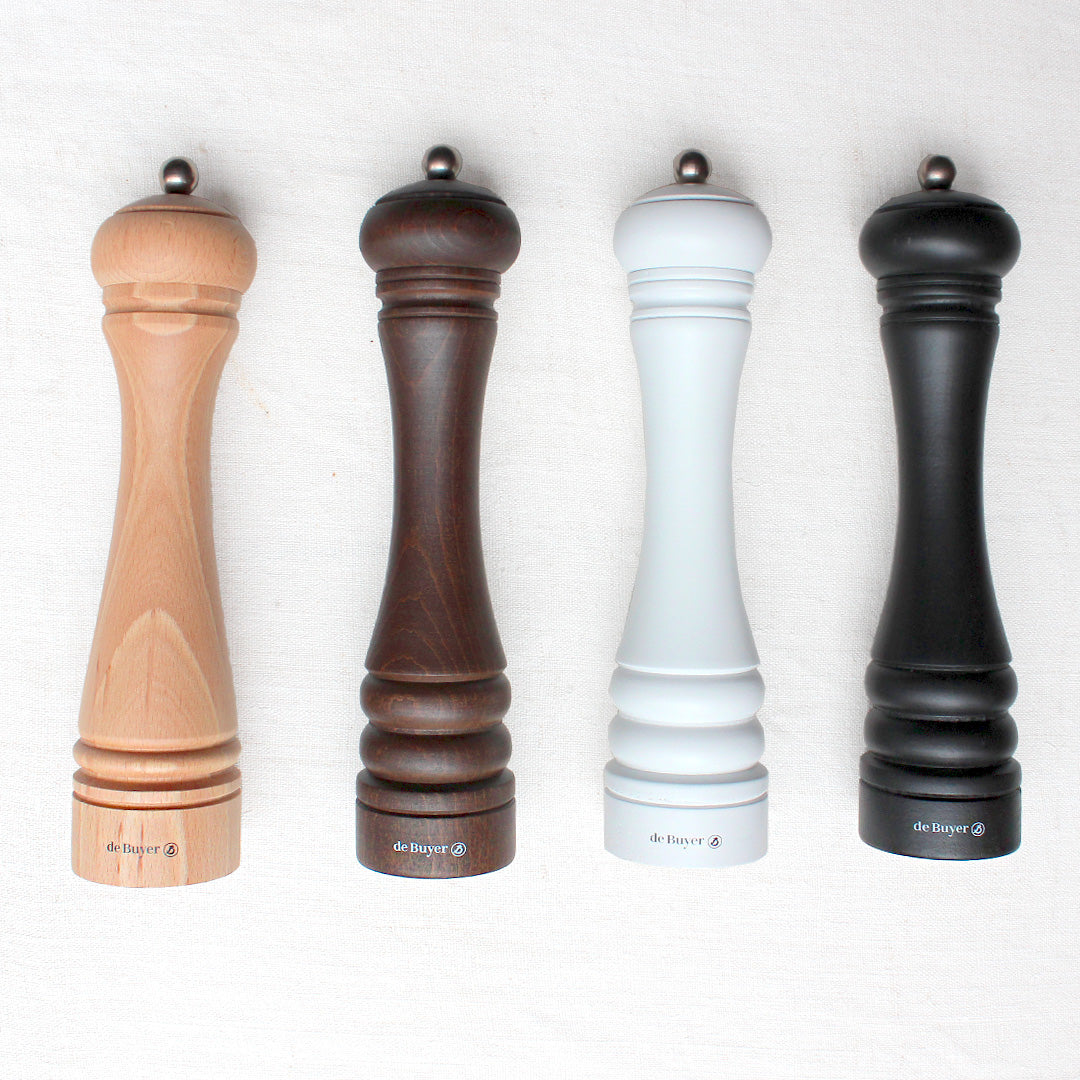 Grand moulin manuel en bois de hêtre