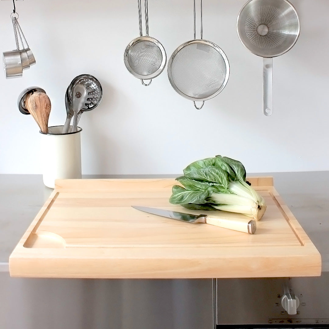 Grand plan de travail en bois