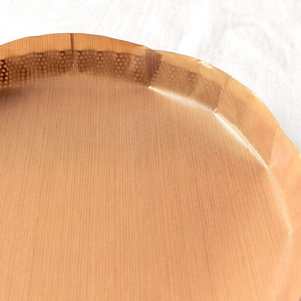 Moule à tarte en inox micro-perforé à fond amovible