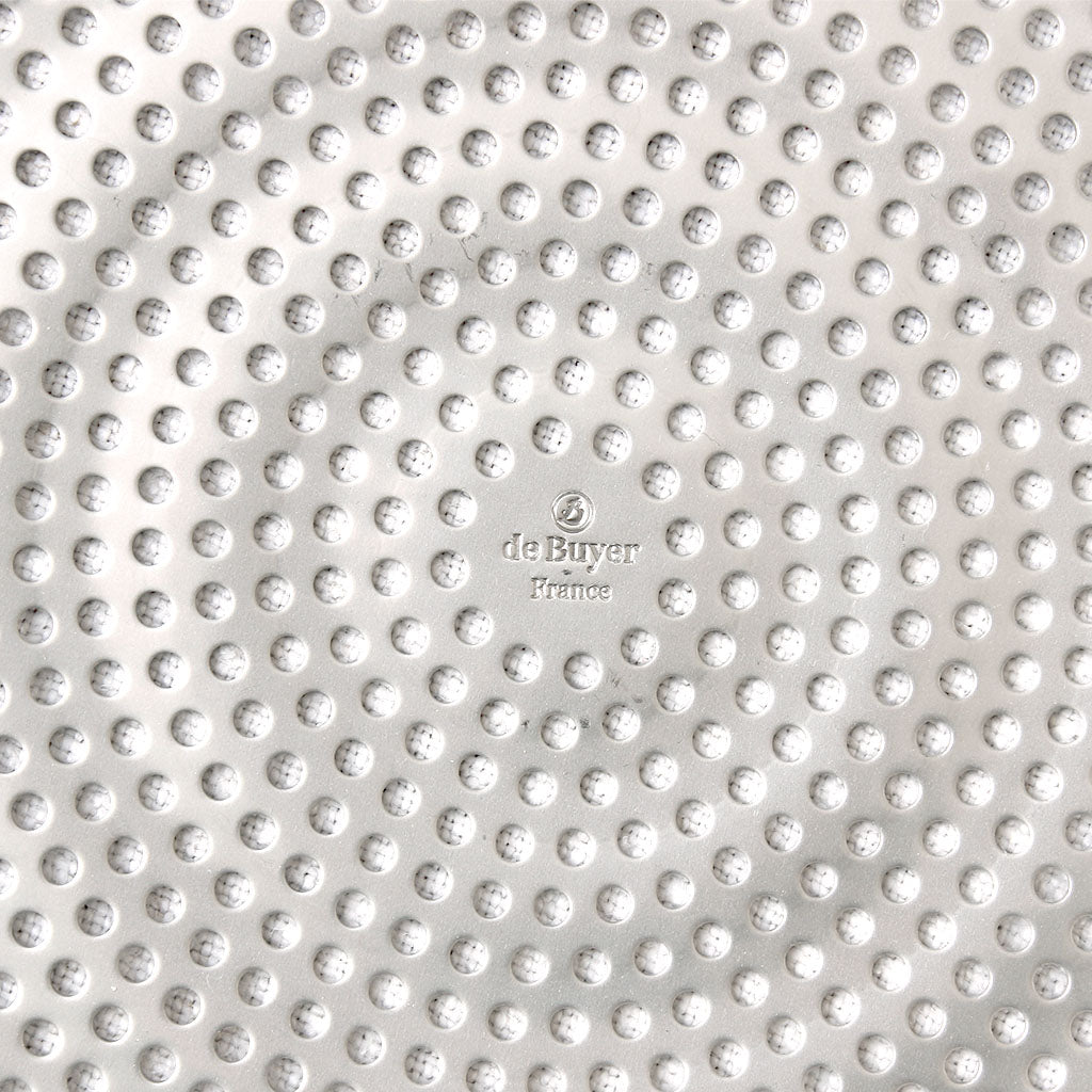Moule à tarte en inox micro-perforé à fond amovible