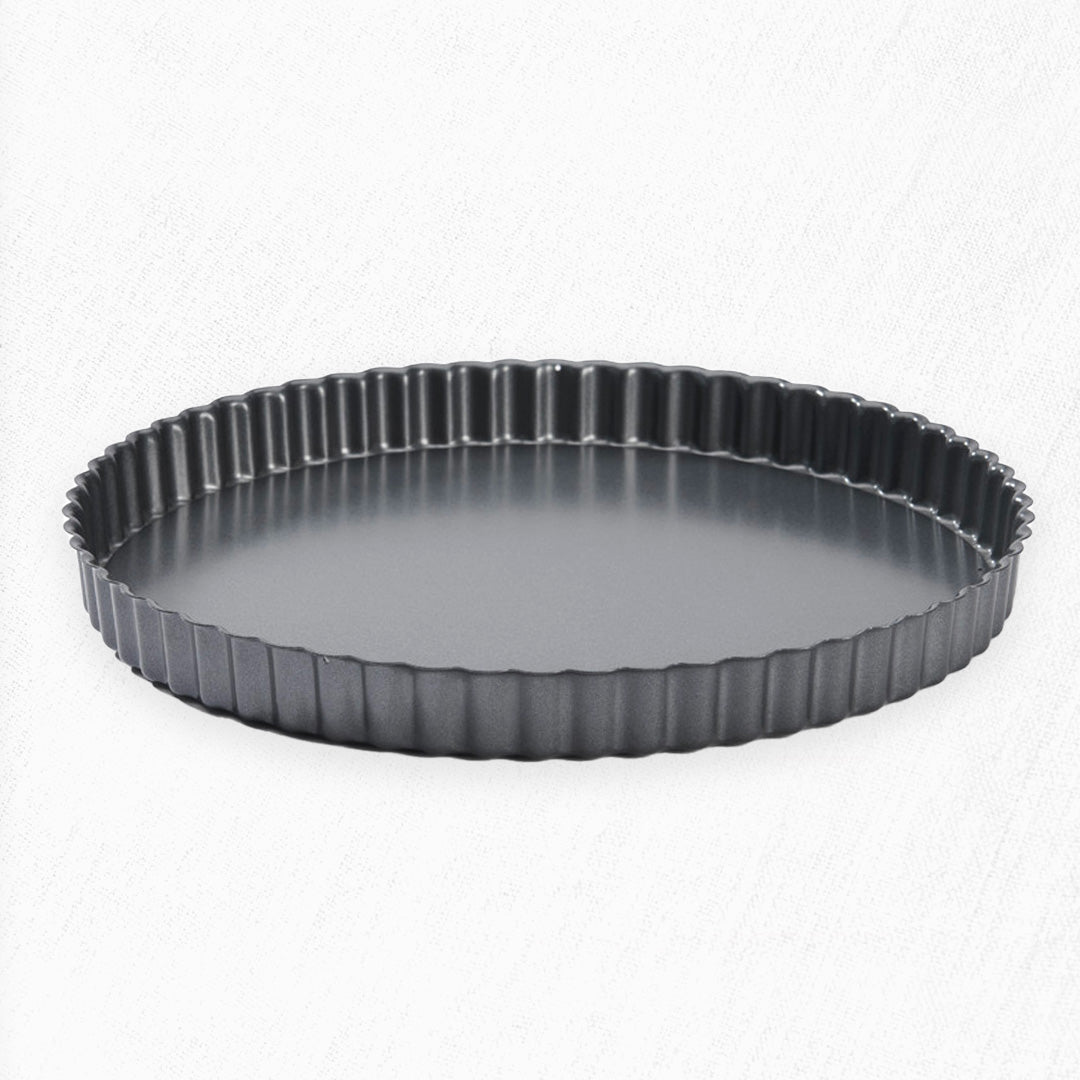 Moule à tarte rond à fond amovible, acier antiadhésif