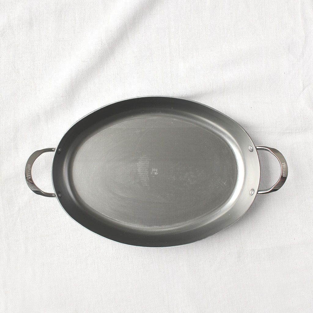 plat ovale en fer mineral b de buyer