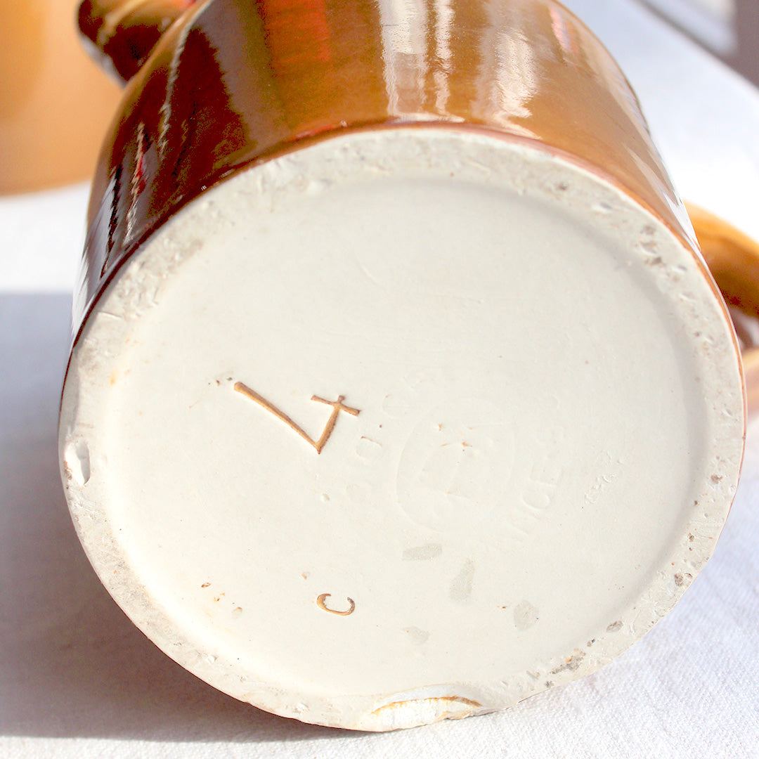 Duo de carafes en grès de Digoin