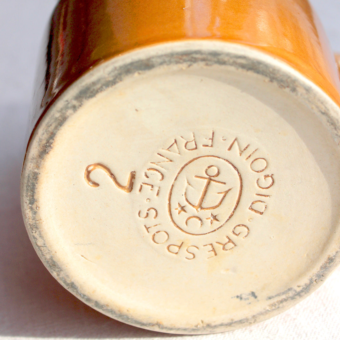 Duo de carafes en grès de Digoin