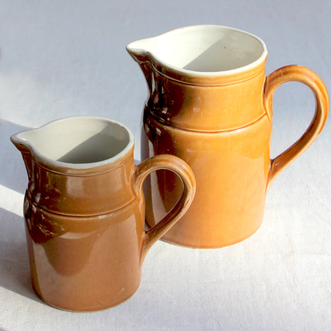 Duo de carafes en grès de Digoin