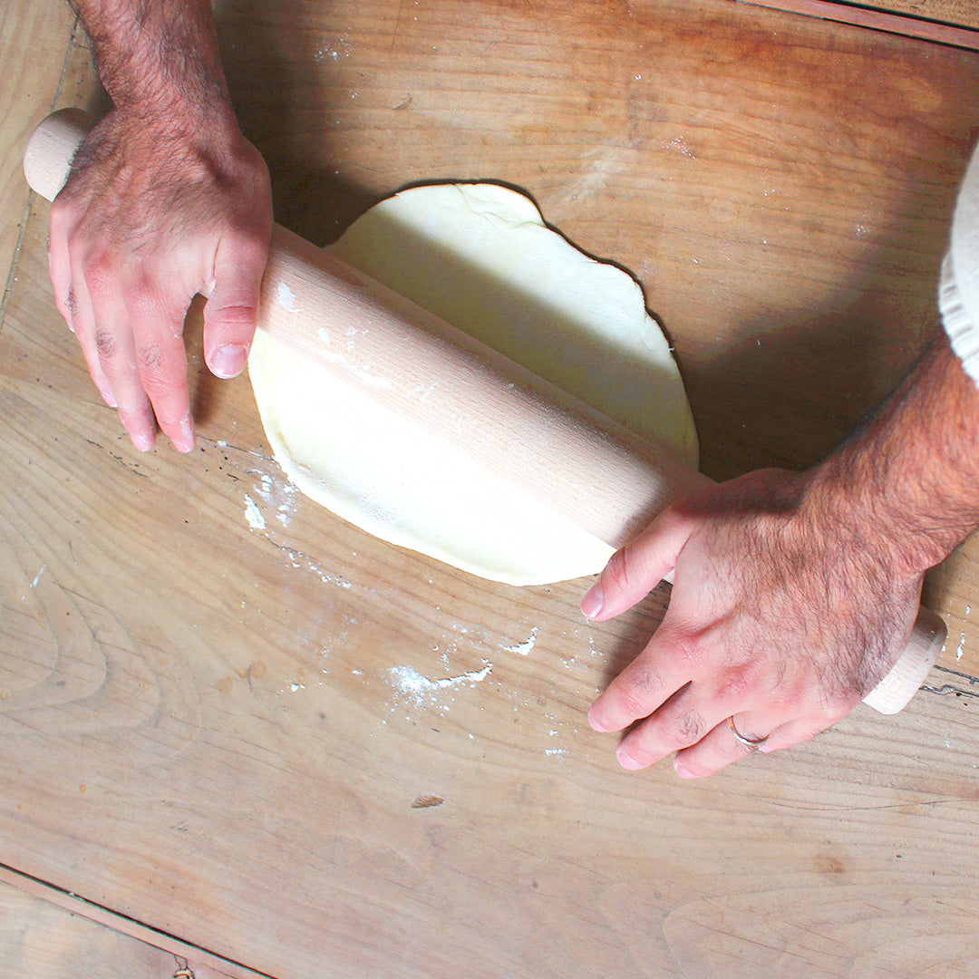 Rouleau à pâtisserie en hêtre sans poignée