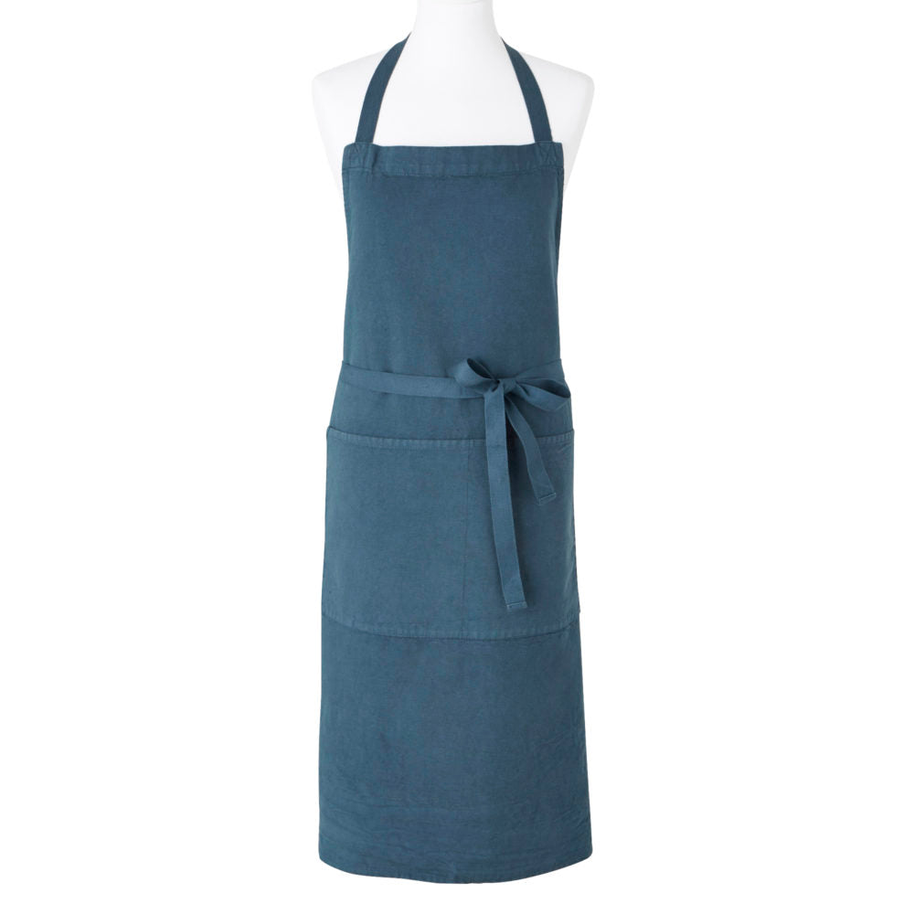 Tablier en lin et coton