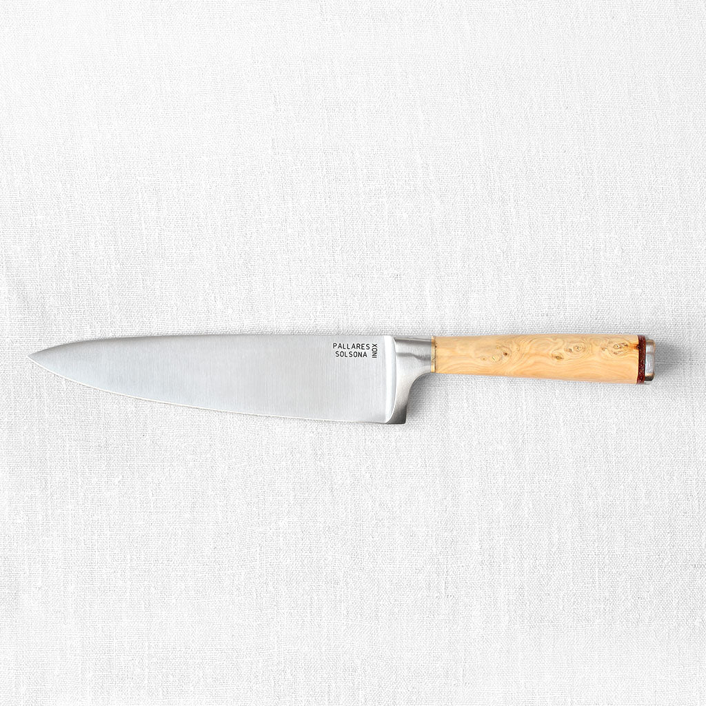 Couteau de chef avec manche en buis