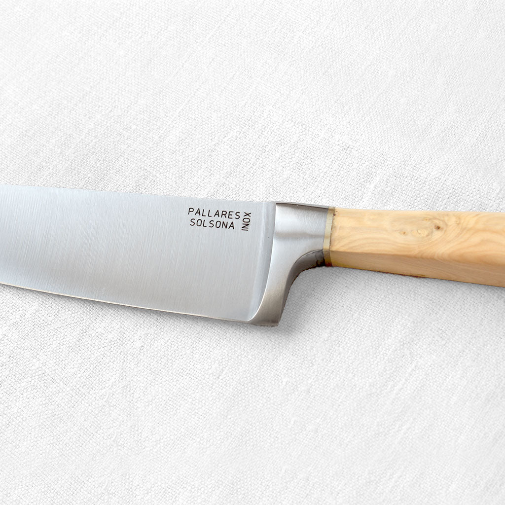 Couteau de chef avec manche en buis