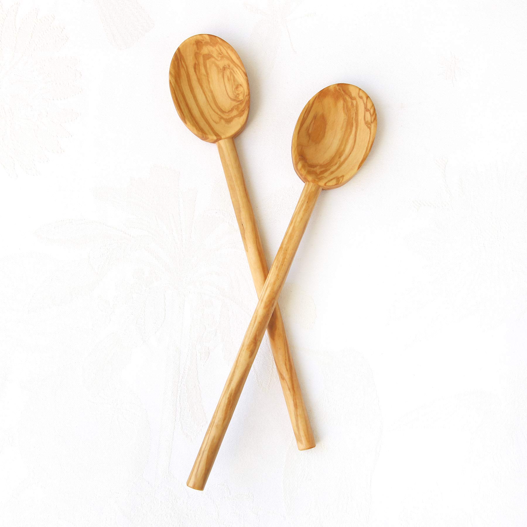 Cuillère de cuisine artisanale en bois d’olivier