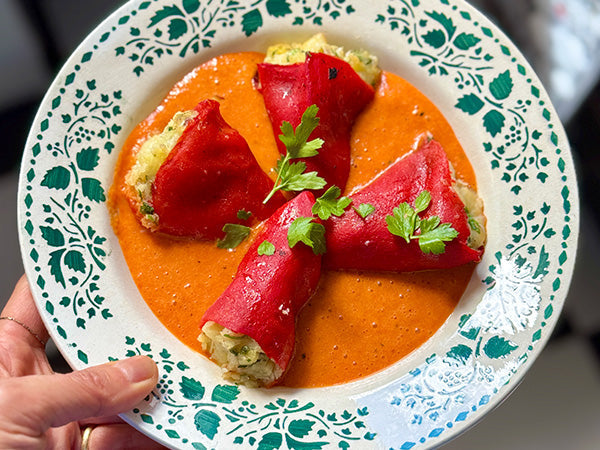 Piquillos farcis à la brandade de morue