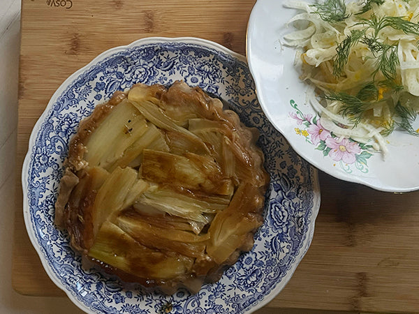 Tarte tatin fenouil parmesan