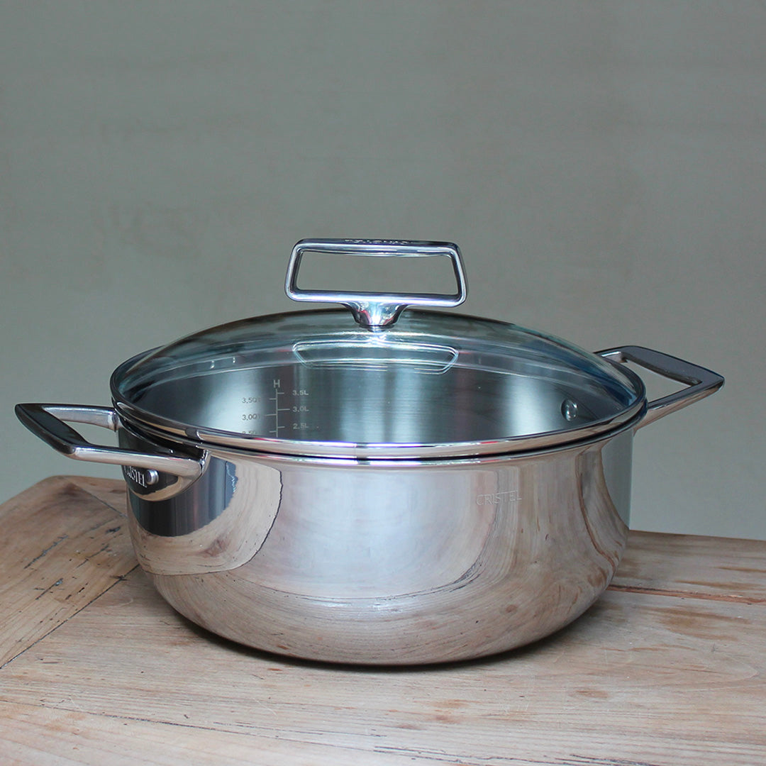 Casserole faitout inox haut de gamme Cristel