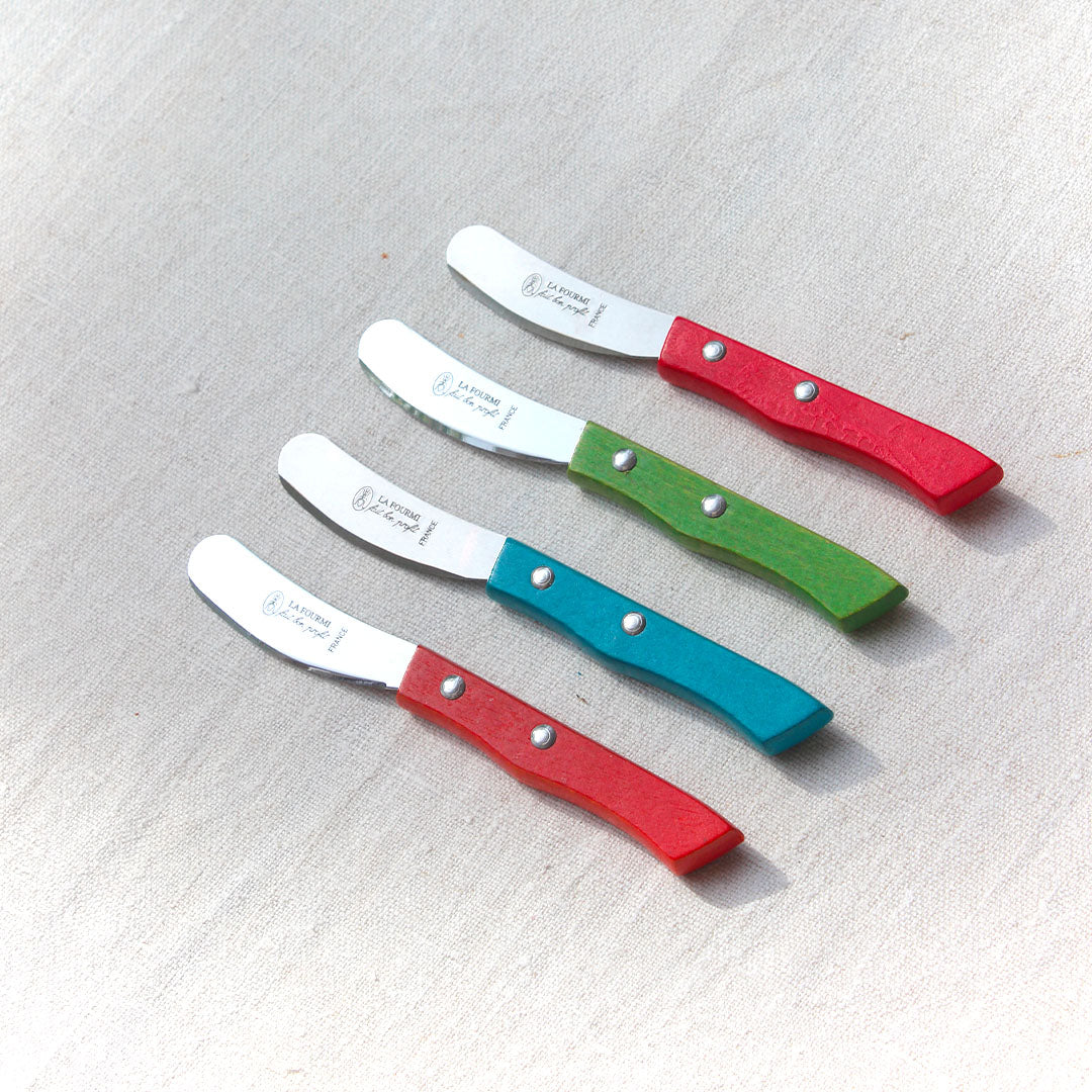 Coffret de quatre tartineurs colorés