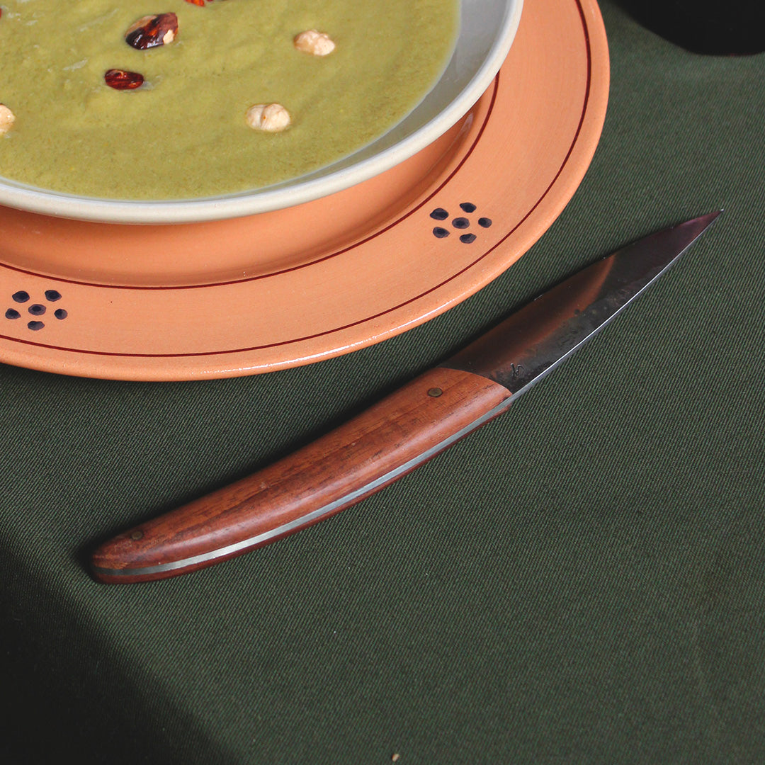 Coffret de couteaux de table manche en noyer