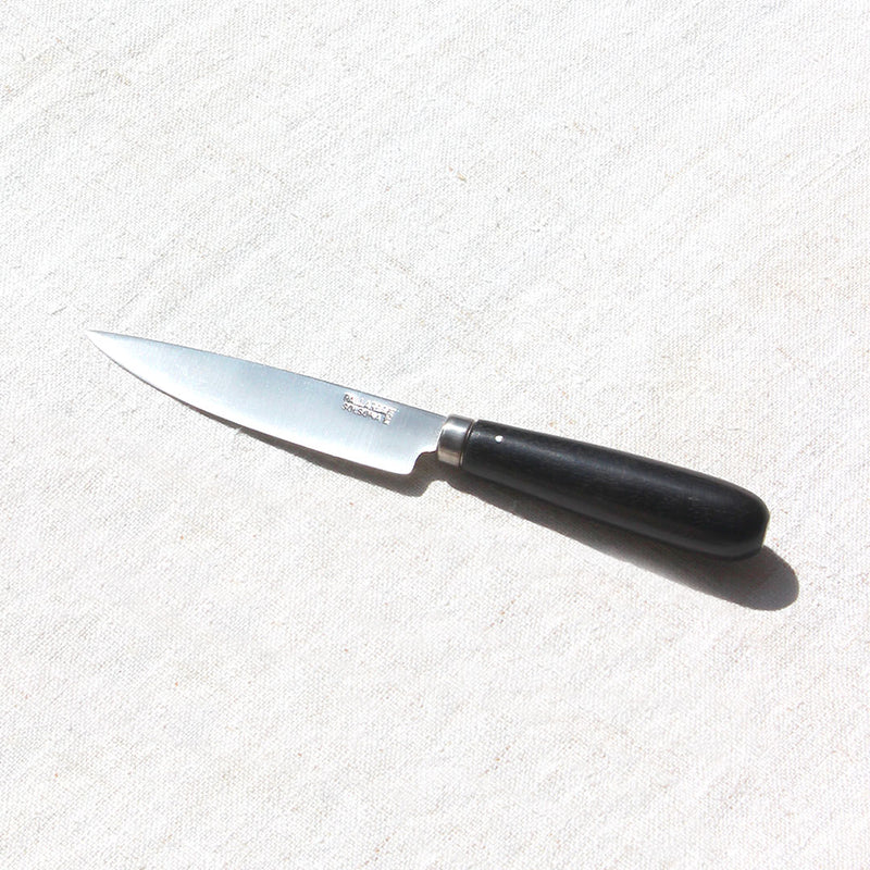 Couteau d’office espagnol en inox manche bois d'ébène
