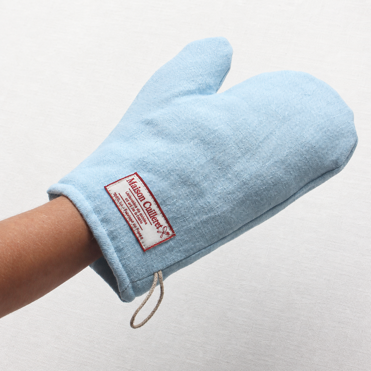 Gant de cuisine bleu clair