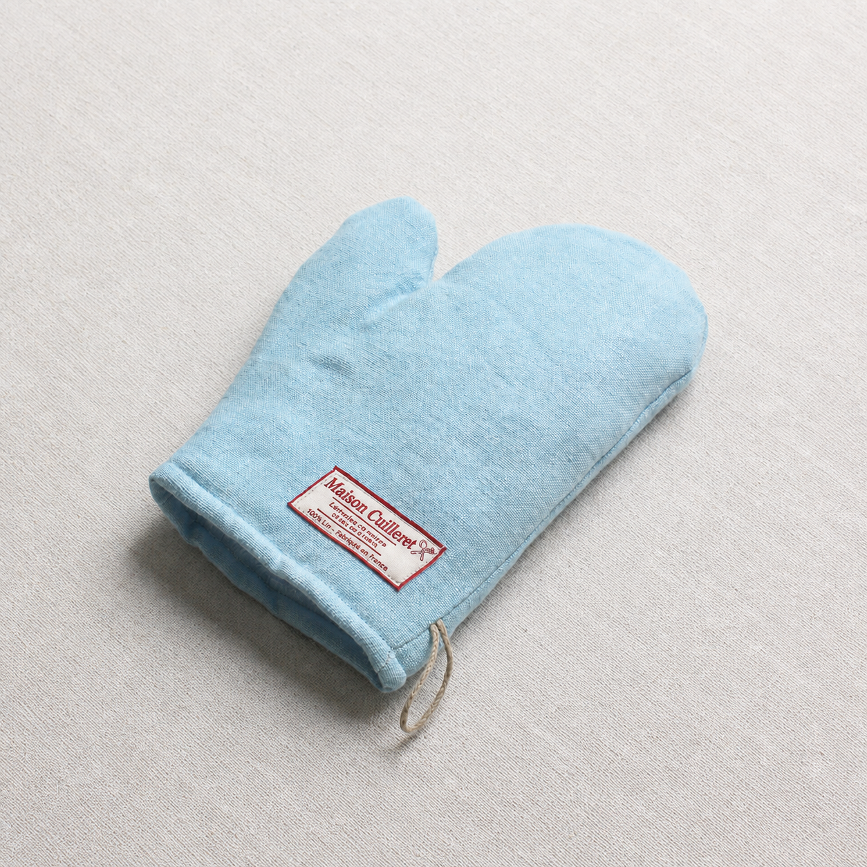 Gant de cuisine bleu clair