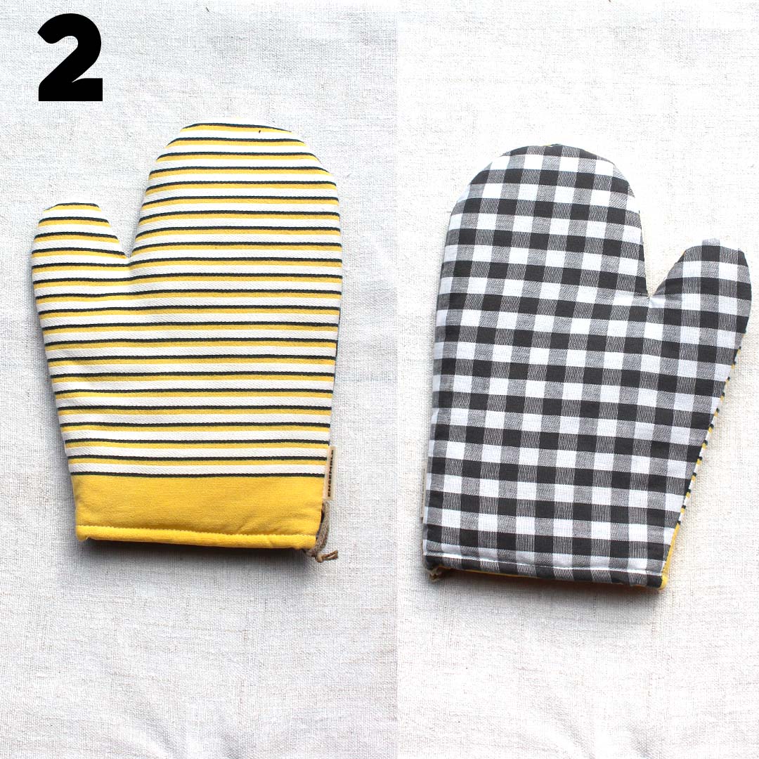 Gant de cuisine coloré upcyclé
