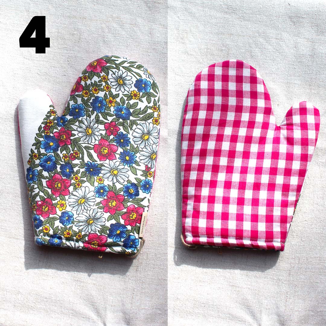 Gant de cuisine coloré upcyclé