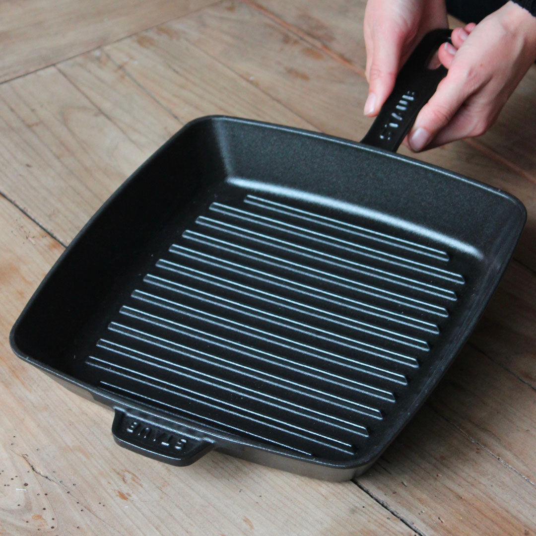 Poêle grill en fonte