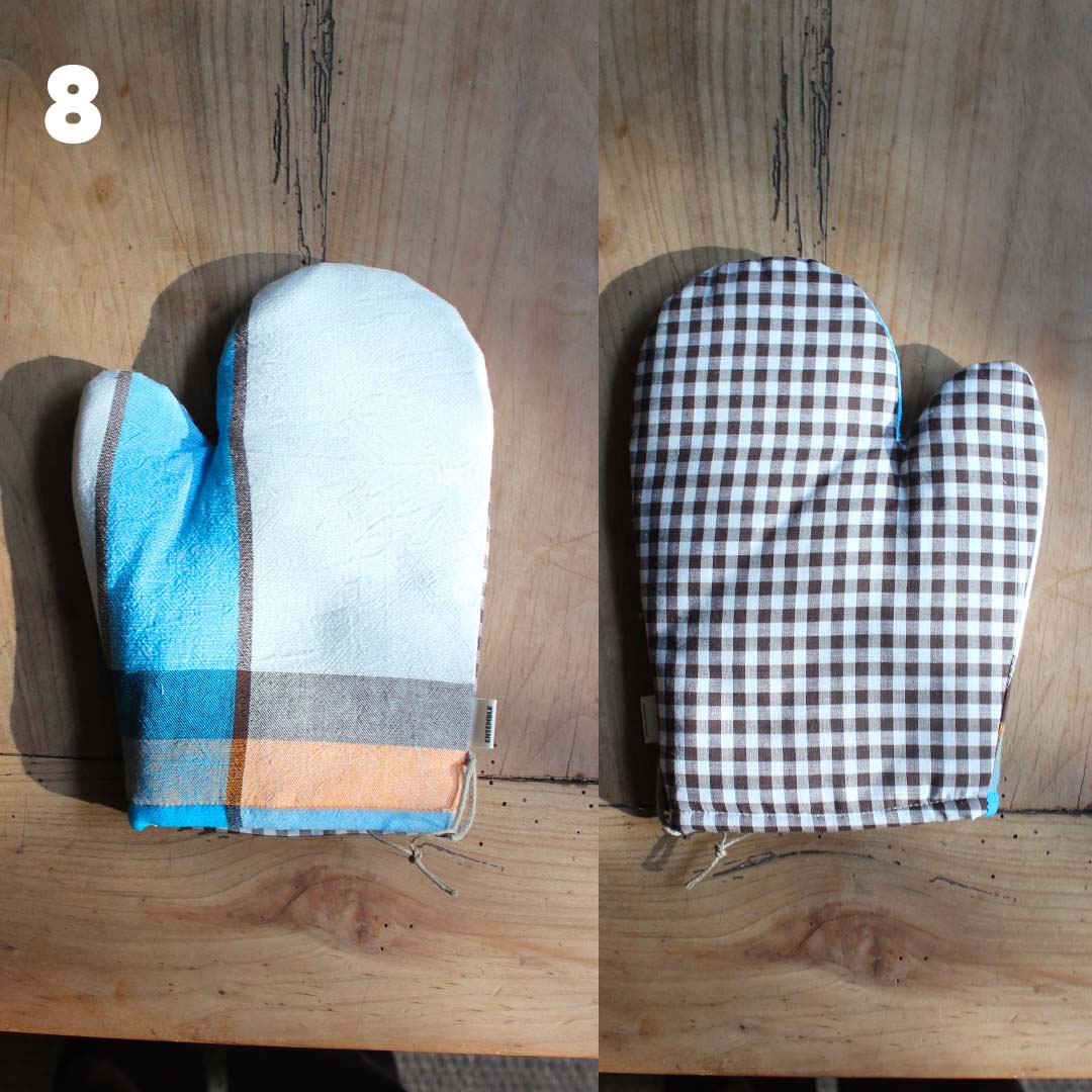 Gant de cuisine coloré upcyclé