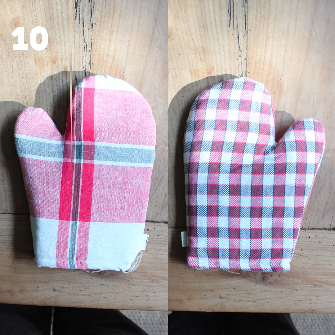 Gant de cuisine coloré upcyclé