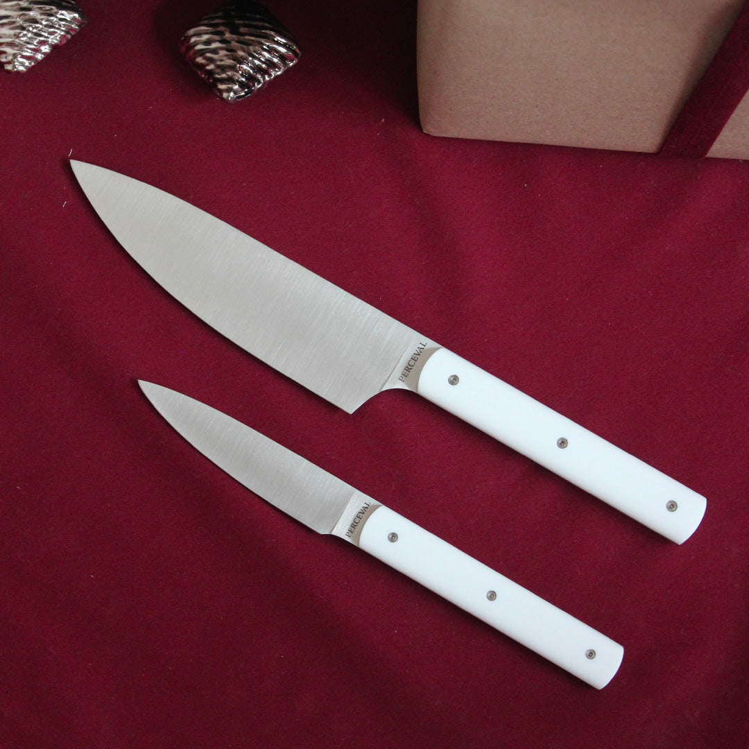 Couteau de chef artisanal blanc 9.47