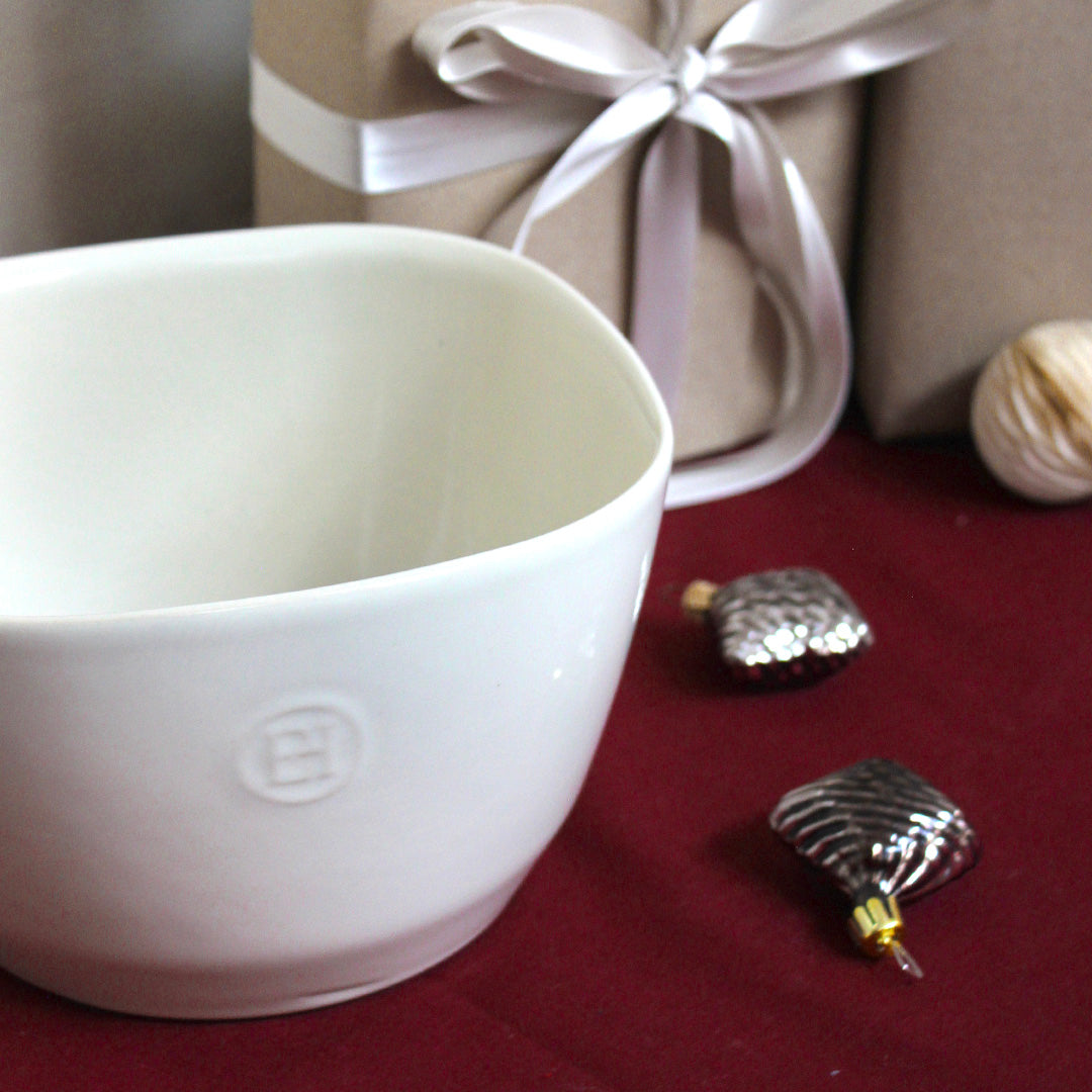 Saladier en céramique crème