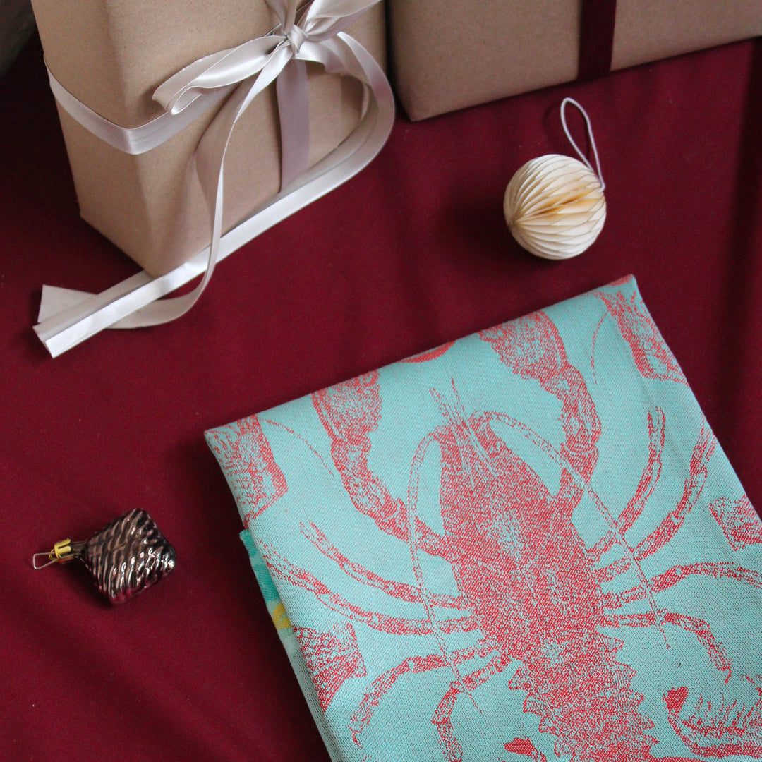 Torchon 100% coton à motifs colorés