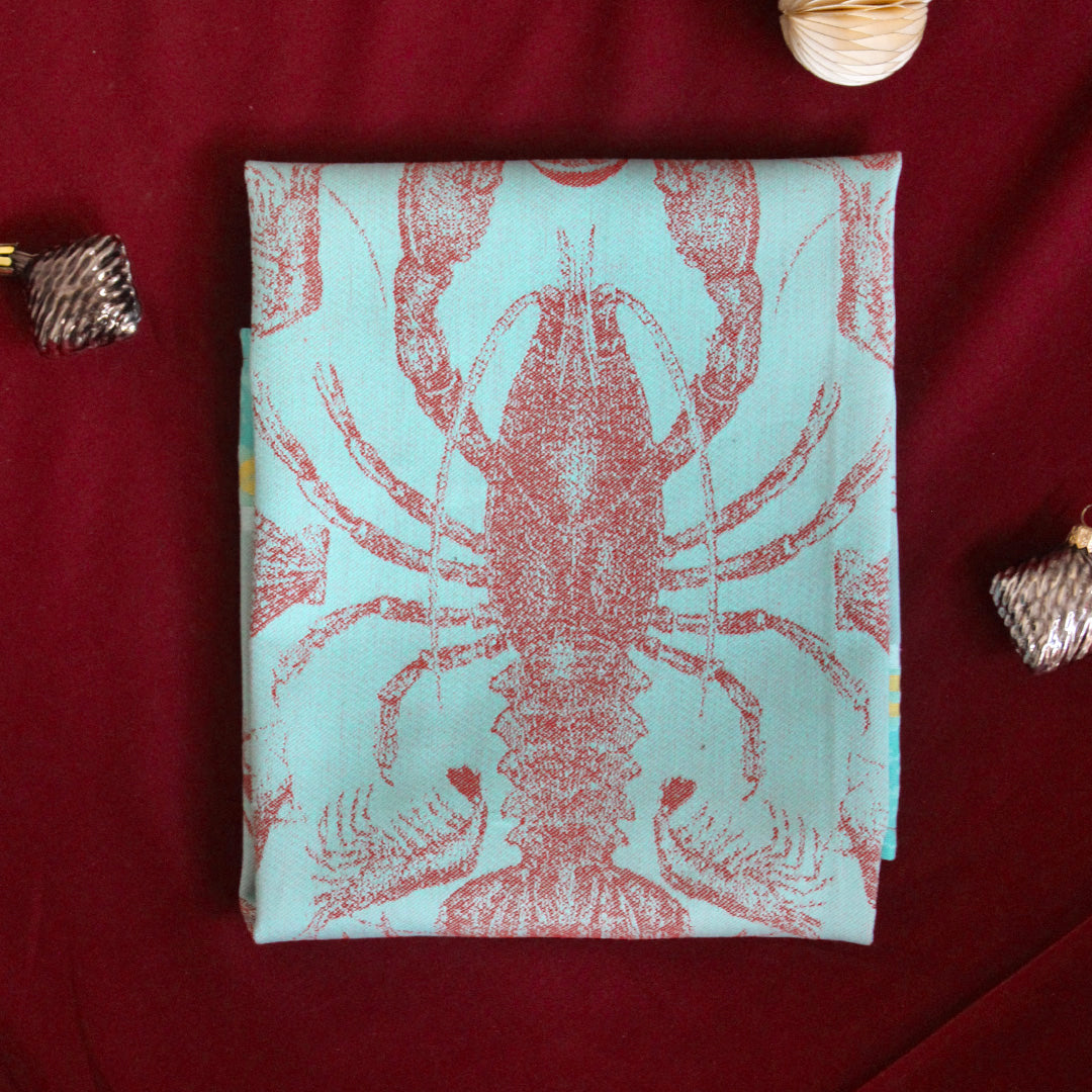 Torchon 100% coton à motifs colorés