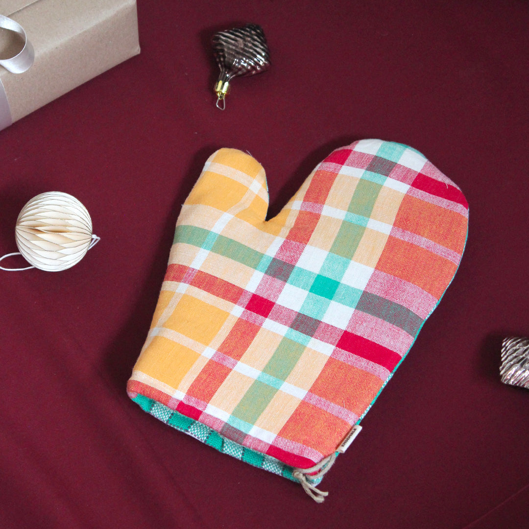 Gant de cuisine coloré upcyclé