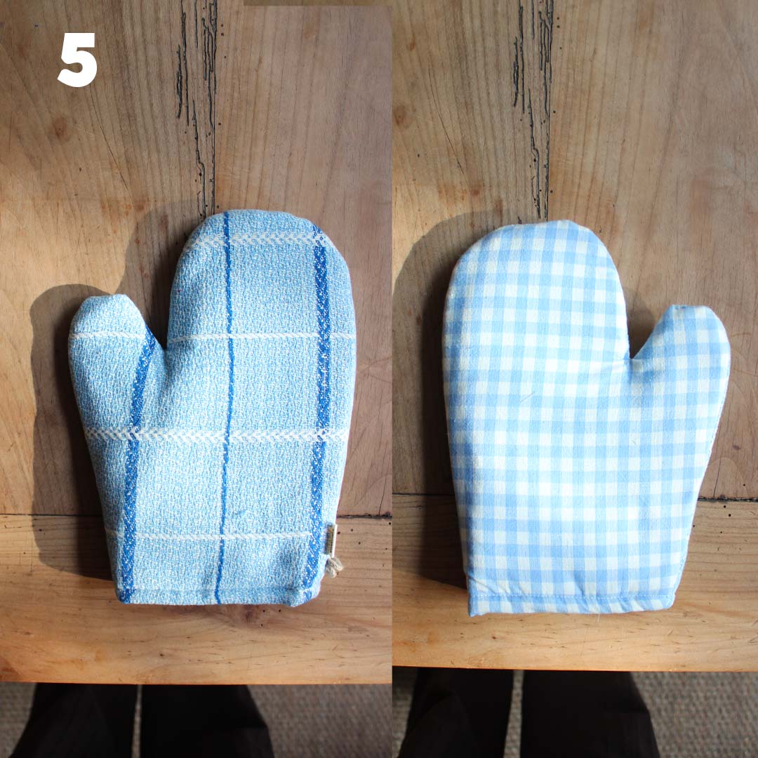 Gant de cuisine coloré upcyclé