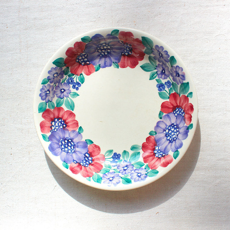 Petit plat creux en faïence polonaise