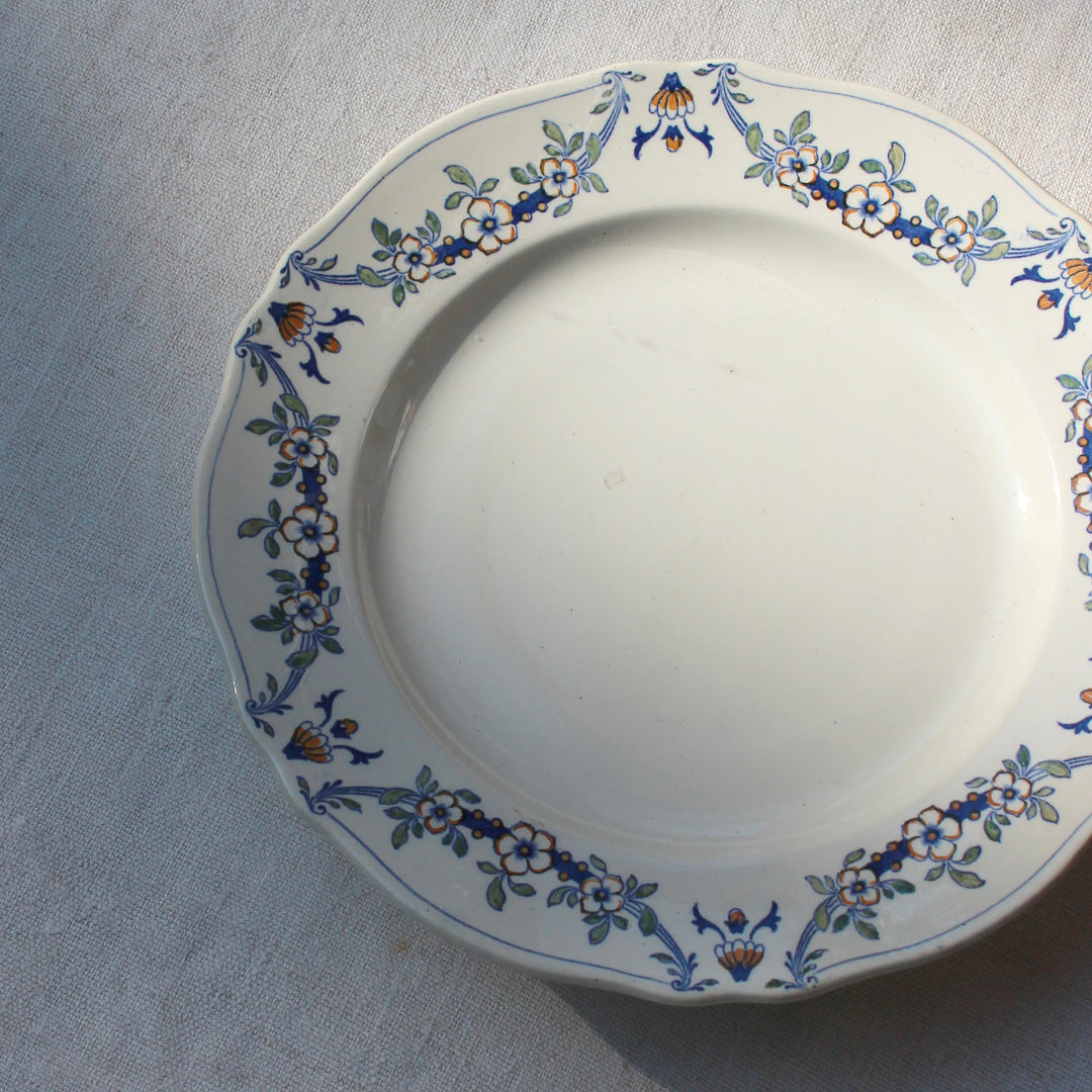 Assiette sur pied Lunéville vintage