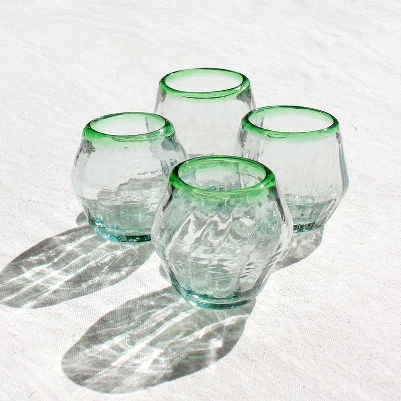 Photophores en verre soufflé