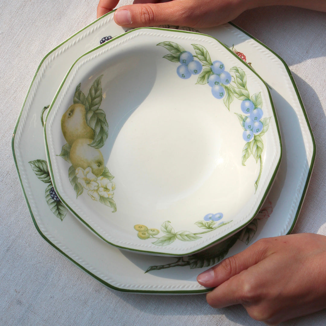 Duo de plats creux Churchill vintage