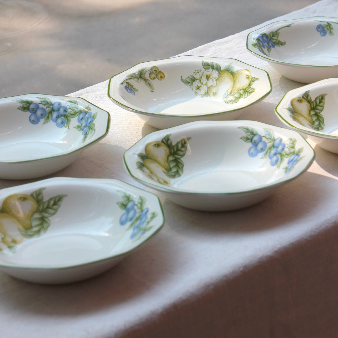 6 assiettes creuses Churchill vintage